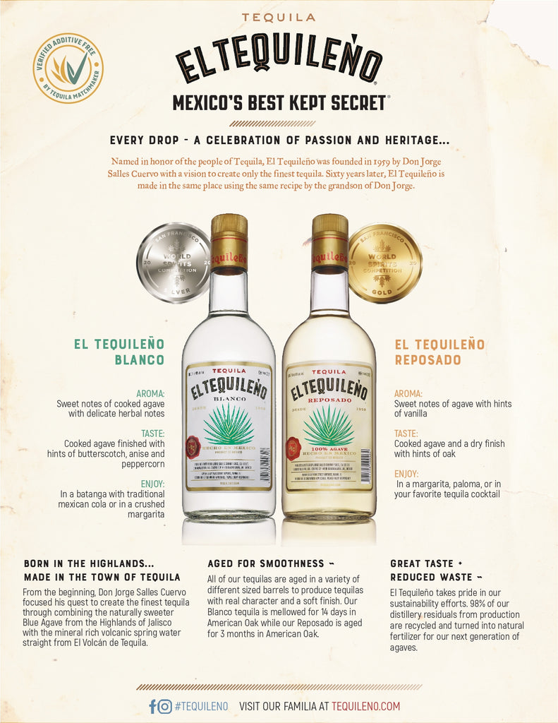 El tequileno sell sheet
